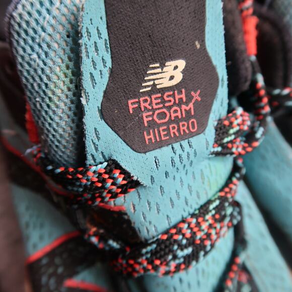 New Balance Shoes Womens 7 Trail Running Hierro Fresh Foam Athletic Sport Blue - Picture 13 of 14